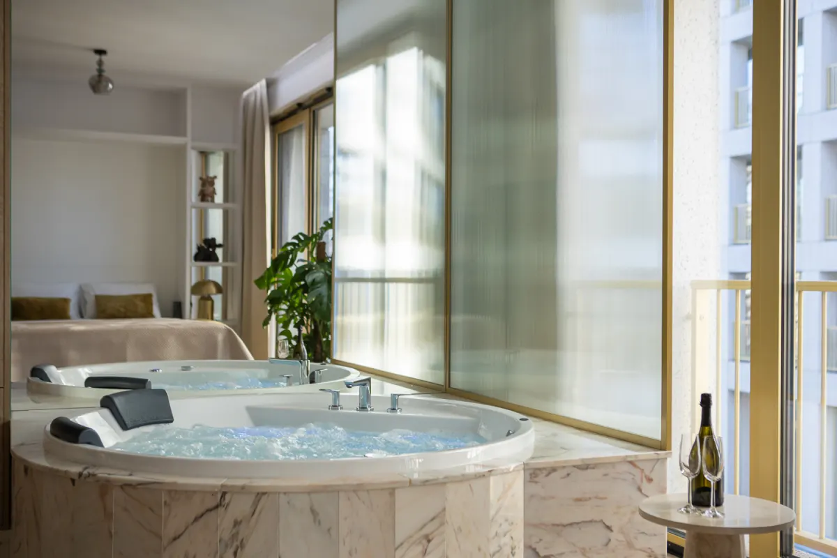 Jacuzzi privado en el apartamento