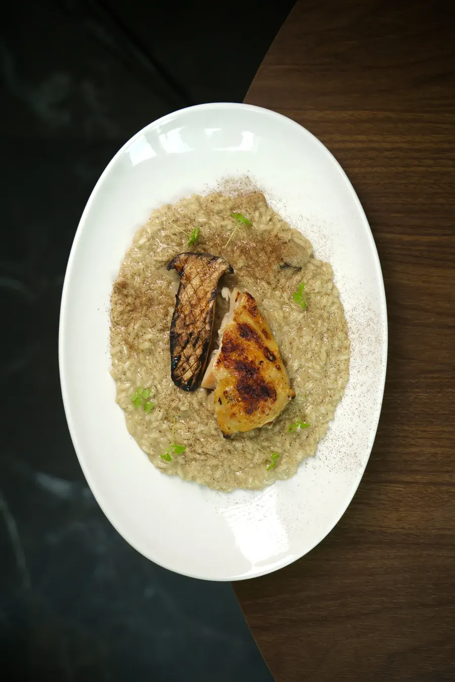 Risotto im Restaurant PONTI